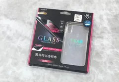 iPhone XS/iPhone X  ガラスフィルム+ソフトケース セット 「GLASS + CLEAR TPU」 通常 0.33mm＆クリア mst-13696 【J】