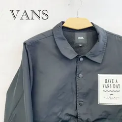 VANS コーチジャケット バンズ ナイロンジャケット プリント  S ブラック  メンズ ファッション＿218023
