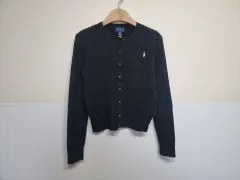 ポロラルフローレン ケーブルニット カーディガン XL (16サイズ)