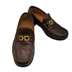 サルヴァトーレフェラガモ Salvatore Ferragamo ガンチーニ ビット ローファー メンズ UK：7.5 