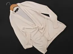 COUP DE CHANCE クードシャンス ニット ショール カーディガン size34/ライトベージュ ■◇ レディース