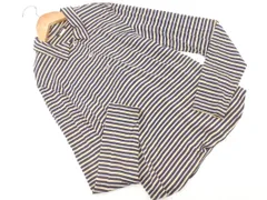J.CREW ジェイクルー 長袖 ボーダー プルオーバー カットソー sizeM/紺ｘ茶 ■◇ レディースのサムネイル