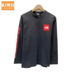 THE NORTH FACE　ロンT　長袖　カットソー　トップス　クルーネック　ロングスリーブ　ロゴT　ブランドロゴ　スクエアロゴ　プリント　アウトドア　古着　/1151