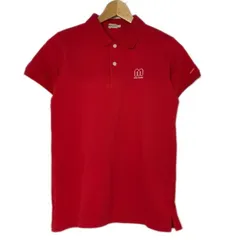 MIKI HOUSE　ポロシャツ　半袖　シャツ　トップス　ハーフボタン　リブ袖　無地　ワンポイント　ブランドロゴ　刺しゅう　日本製　古着　/1953