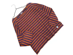 ORCIVAL オーシバル ボーダー ボートネック プルオーバー カットソー sizeF/紺ｘキャメル ■◇ レディース