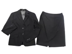 J.PRESS ジェイプレス セットアップ ジャケット スカート スーツ size9/黒 ■◇ レディース