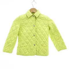 バーバリー BURBERRY キルティングジャケット ブルゾン ステンカラー 裏地ノバチェック 116cm 黄 イエロー /JS ☆AA★ ■GY14