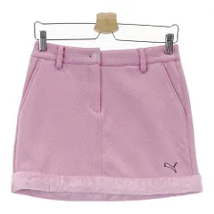 サイズ：M PUMA GOLF プーマゴルフ  裾ボアスカート  ピンク系 [240001168413] ゴルフウェア レディース ストスト
