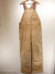 Carhartt ブラウンオーバーオール ダブルニー w44 - メルカリ