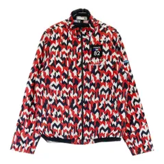 サイズ：L LE COQ GOLF ルコックゴルフ  中綿ライナー付き ジャケット 総柄 レッド系 [240101399048] ゴルフウェア メンズ ストスト