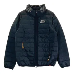 サイズ：0 NEW BALANCE GOLF ニューバランス  2way ダウンジャケット ロゴ 総柄 ブラック系 [240101464697] ゴルフウェア レディース ストスト