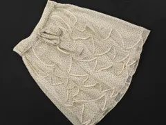 新品 22 OCTOBRE 22 オクトーブル ドット フリル ウエストリボン付き スカート size40/アイボリー ■◇ レディース