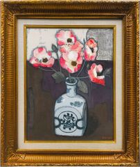 五味悌四郎 油彩画 椿の花 額装品 - メルカリ