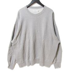 LOOPWHEELER for Graphpaper グラフペーパー Classic Crew Neck Sweat GU223-70111 ループウィラー グレー LL 27113096
