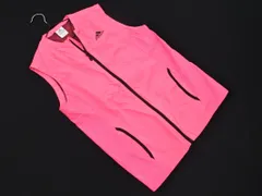 adidas アディダス ジップアップ ベスト sizeS/ピンク ■■ レディース
