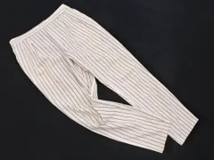 THE SHOP TK ザショップティーケー タケオキクチ ストライプ テーパード パンツ sizeM/白ｘ黒 ■◇ レディース
