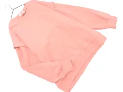 新品 mysty woman ミスティウーマン スリーブ スリット ウラケ PO 2WAY スウェット sizeF/ピンク ■◇ レディース