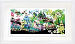 ビン・カシワ「花を咲かそう」シルクスクリーン AP版 額装 版画 520-2