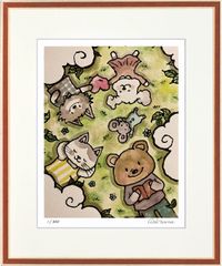 自然イラスト作家 北田稔 オリジナル シルススクリーン作品 - メルカリ