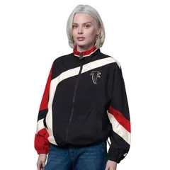 スターター レディース アウター ジャケット・ブルゾン ヴィンテージ Womenstarter BlackRed Atlanta Falcons Vintage 1st Quarter FullZipのサムネイル