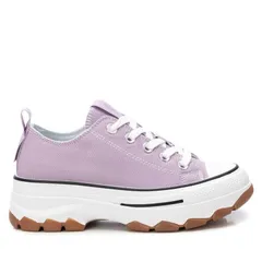 リフレッシュ レディース シューズ スニーカー プラットフォーム レース Refresh Womens LaceUp Canvasneakers with platform sole 172477 Lilac ライラック