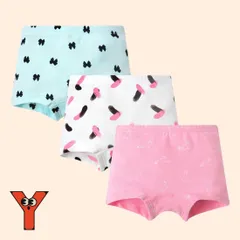 Yセット 3枚セット キッズ ボクサーパンツ 女の子 女児 ガールズ 小学生 下着 パンツ ショーツ インナー 肌着 綿 快適 洗濯簡単 春夏秋冬 普段使い フィット 100cm 110cm 120cm 130cm 140cm 150cm