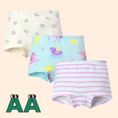 AAセット 3枚セット キッズ ボクサーパンツ 女の子 女児 ガールズ 小学生 下着 パンツ ショーツ インナー 肌着 綿 快適 洗濯簡単 春夏秋冬 普段使い フィット 100cm 110cm 120cm 130cm 140cm 150cm