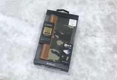iPhone XS/iPhone X  カモフラージュ柄フラップケース「CAMO」 グリーン mst-13849 【J】