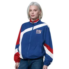 スターター レディース アウター ジャケット・ブルゾン ヴィンテージ WomenstarteroyalRed New York Giants Vintage 1st Quarter FullZip Wのサムネイル