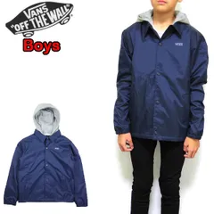 ヴァンズ バンズ キッズ コーチジャケット VANS BOYS RILEY JACKET ウィンドブレーカー ナイロンジャケット フード付き アウター 男の子 子供服 USAモデルのサムネイル