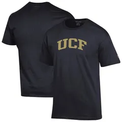 チャンピオン メンズ トップス Tシャツ Mens Champion Black UCF Knights Basic Arch TShirt Ucf Black ブラック