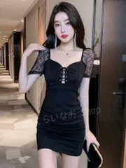 ファッション パーティーで輝くミニドレス　タイトフィット　エレガントデザイン キャバワンピース