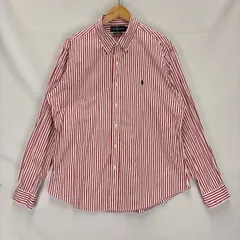 90s Ralph Lauren CUSTOM FIT ストライプ ボタンダウン 長袖シャツ サイズXL 08032702 872 色移り
