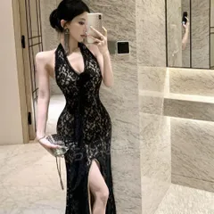 ファッション シンプルロングドレス パーティー 大人エレガント 結婚式にも最適 背中開き