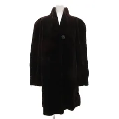 サガミンク SAGA MINK 銀サガ ファーコート シェアードミンク ロング F 茶 ブラウン /JS ■GY11