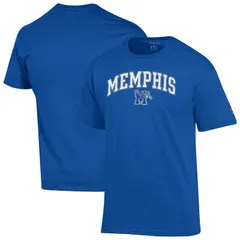 チャンピオン メンズ トップス Tシャツ ロゴ MensChampion Royal Memphis Tigers Arch Over Logo TShirt Mem Blue ブルー