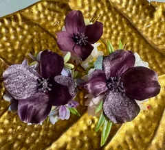 ハナミズキ　アジサイ　髪飾り　花かんざし　アウトレット　プリザーブドアジサイ　造花アジサイ　Uピン　ヘアピン　ヘアドレス　和装　結婚式　和服　着物　浴衣