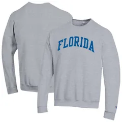 チャンピオン メンズ トップス Tシャツ スウェット フリース Mens Champion Heather Gray Florida Gators Basic Arch Fleece Pullover Sweatshirt Fld Grey グレー