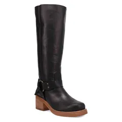 ディンゴ レディース シューズ ブーツ・レインブーツ レザー Dingo Casbah Womens KneeHigh Leather Boots Black ブラック