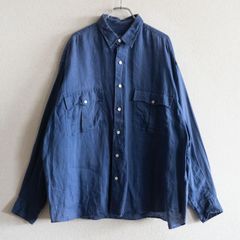 レア！Porter classic XXL リネン シャツ ロールアップシャツ - メルカリ