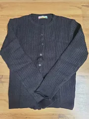 ブラック ニット カーディガン
