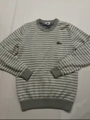 (傷なしSS) ラコステ デイリー/ラウンド 秋冬 防風ニット 95