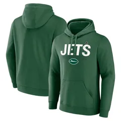 【送料無料】 ファナティクス メンズ Tシャツ トップス Mens Fanatics Green New York Jets Pylon Outline Pullover Hoodie Jet Green
