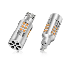 T16 LED ウィンカー OPPLIGHT最新型 T16 W2.1×9.5d LED ウィンカーバルブ T15兼用 純正アンバー ハイフラ防止 抵抗内蔵 冷却ファン搭載 車検対応 LEDウィンカー球 ノイズ対策済み ステルス仕様 ジムニーシエラ JB43W/