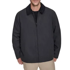 ドッカーズ メンズ アウター ジャケット・ブルゾン コーデュロイ トール ウール コート Big Tall Dockers Corduroy Collar Short Wool Coat Charcoのサムネイル