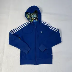 95 アディダス オリジナルス 3本線 フードジップアップ 0227T