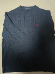 Brooks Brothers ブルックス・ブラザーズ ウール ケーブル ニット ネイビー