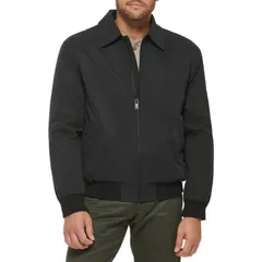 ドッカーズ メンズ アウター ジャケット・ブルゾン Mens Dockers MicroTwill Filled Golf Bomber Jacket Black ブラックのサムネイル