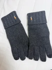 メンズ ポロ ラルフローレン ニット 手袋 DARK GREY