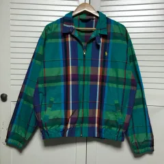 ポロラルフローレン スイングトップ マルチチェック ブルゾン